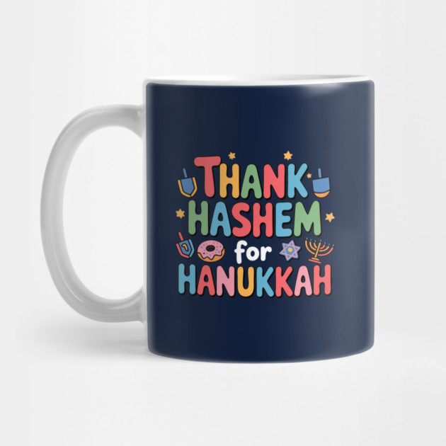 Thank HaShem for Hanukkah – Cute Colorful Holiday Design by Thank HaShem