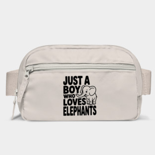 Just a Boy Who Loves Elephants Bag