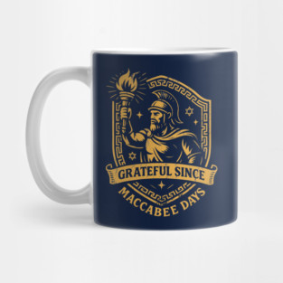 Grateful Since Maccabee Days – Maccabee Warrior Emblem Mug