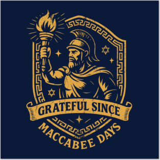 Grateful Since Maccabee Days – Maccabee Warrior Emblem Posters and Art