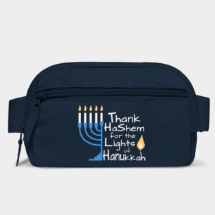 Thank HaShem for the Lights of Hanukkah – Menorah Design Bag