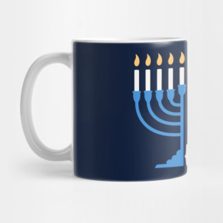 Thank HaShem for the Lights of Hanukkah – Menorah Design Mug