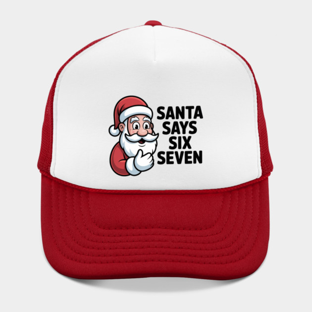Jolly Santa Counting Joke – Santa Says Six Seven by Creatifly Graphic Tees