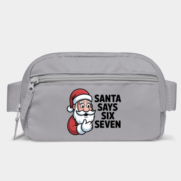 Jolly Santa Counting Joke – Santa Says Six Seven by Creatifly Graphic Tees