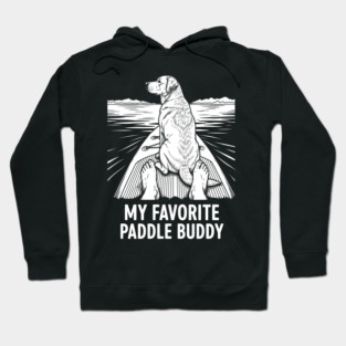 SUP Labrador Retriever Dog Stand Up Paddling Hoodie