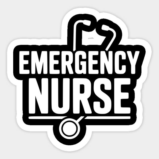 Emergency Nurse Sticker by Frank Ring