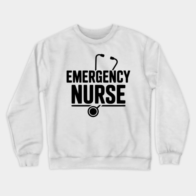 Emergency Nurse Crewneck Sweatshirt by Frank Ring
