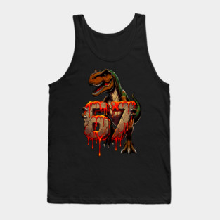 T-Rex 67 Lava design Tank Top