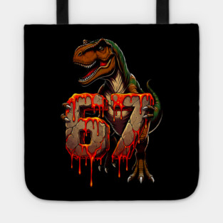 T-Rex 67 Lava design Tote