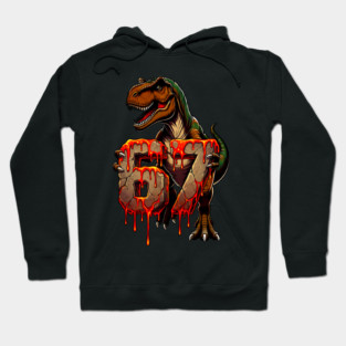 T-Rex 67 Lava design Hoodie