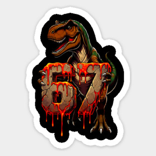 T-Rex 67 Lava design Magnet