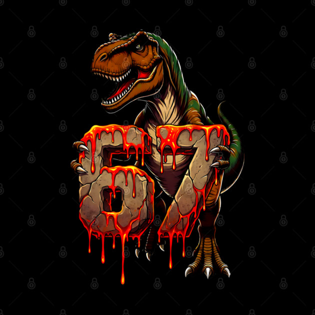 T-Rex 67 Lava design by UrbanLifeApparel