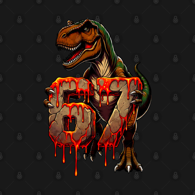 T-Rex 67 Lava design by UrbanLifeApparel