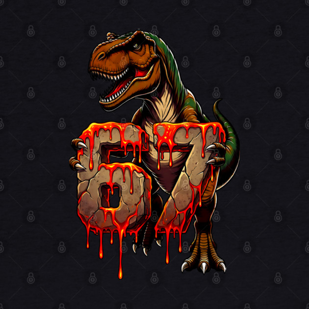 T-Rex 67 Lava design by UrbanLifeApparel