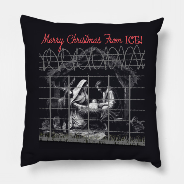 Merry Christmas From ICE! Pillow by Charles's Store 8