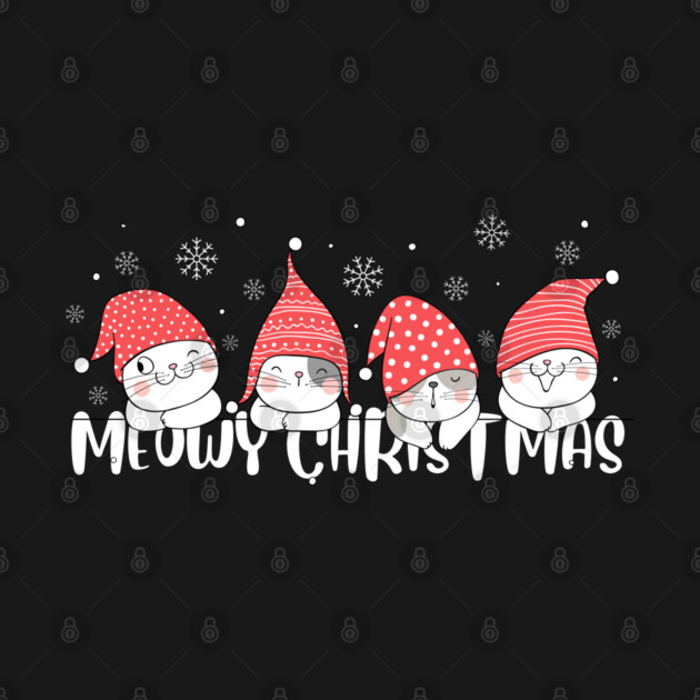 Cute Meowy Christmas Cats by Creatifly Graphic Tees
