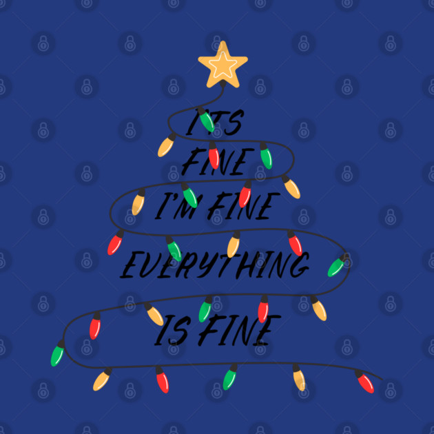 Minimalist Christmas Light Tree with Golden Star Topper by Creatifly Graphic Tees