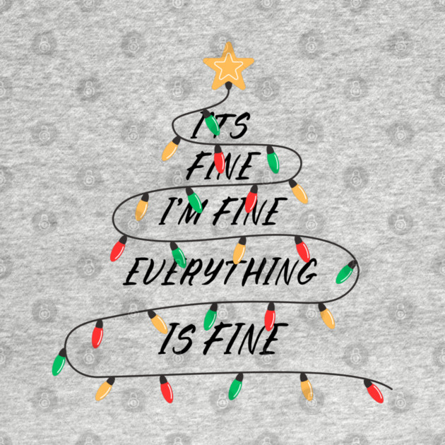 Minimalist Christmas Light Tree with Golden Star Topper by Creatifly Graphic Tees