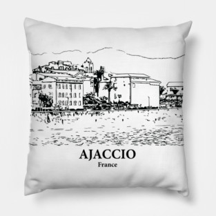 Ajaccio - France Pillow