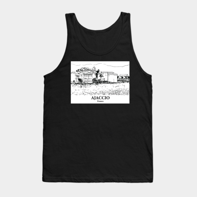 Ajaccio - France Tank Top by Lakeric