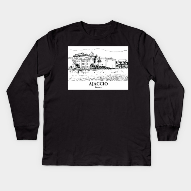 Ajaccio - France Kids Long Sleeve T-Shirt by Lakeric