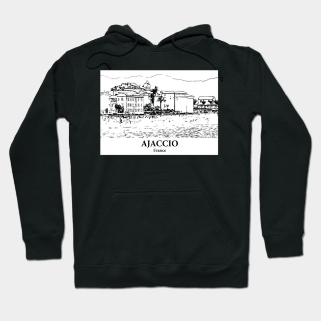 Ajaccio - France Hoodie by Lakeric