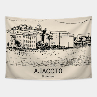 Ajaccio - France Tapestry