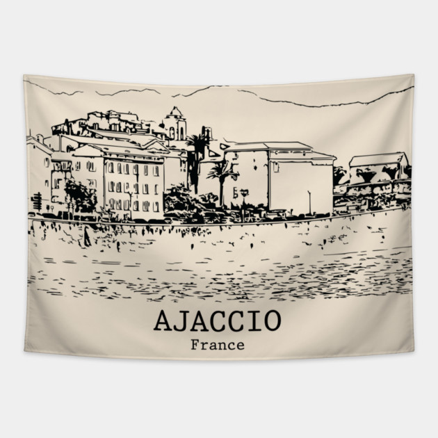 Ajaccio - France Tapestry by Lakeric