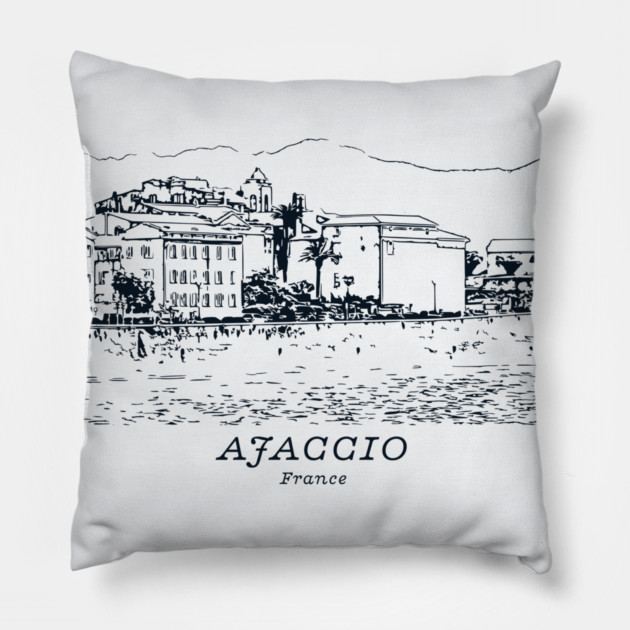 Ajaccio - France Pillow by Lakeric