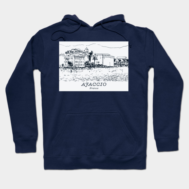 Ajaccio - France Hoodie by Lakeric