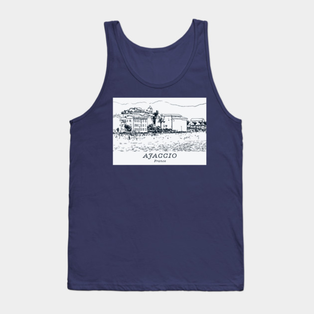 Ajaccio - France Tank Top by Lakeric