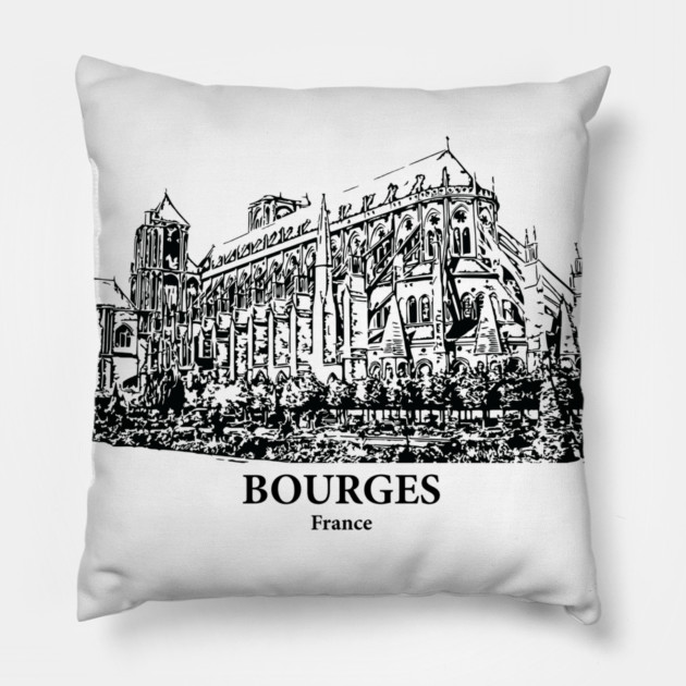 Bourges - France Pillow by Lakeric