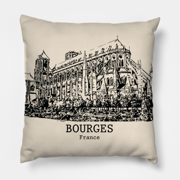 Bourges - France Pillow by Lakeric