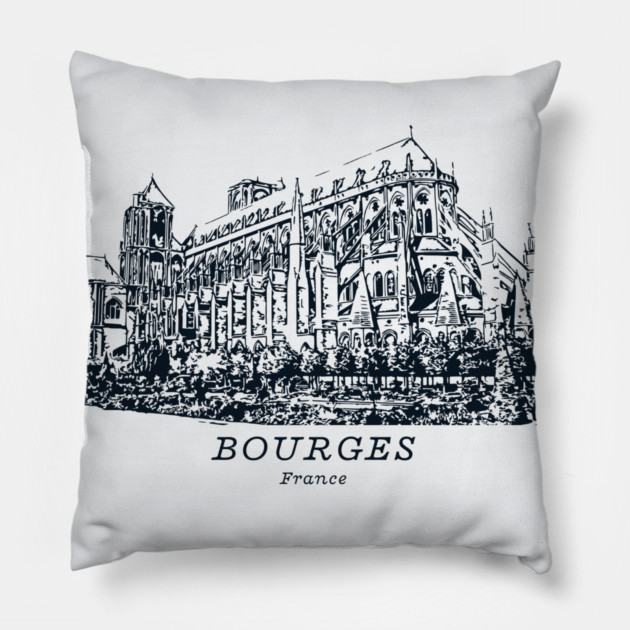 Bourges - France Pillow by Lakeric