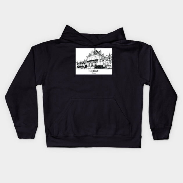 Cergy - France Kids Hoodie by Lakeric