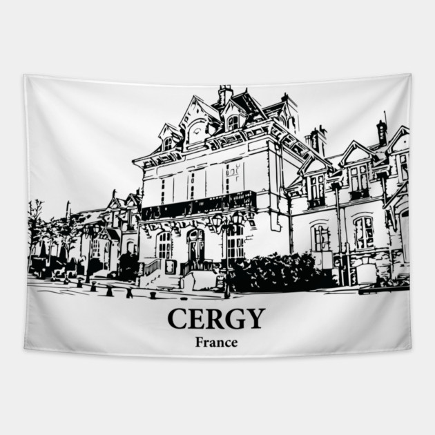 Cergy - France Tapestry by Lakeric