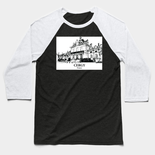 Cergy - France Baseball T-Shirt by Lakeric