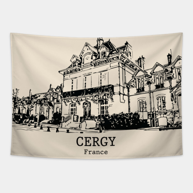 Cergy - France Tapestry by Lakeric