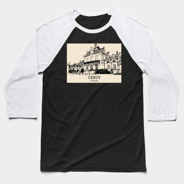 Cergy - France Baseball T-Shirt by Lakeric
