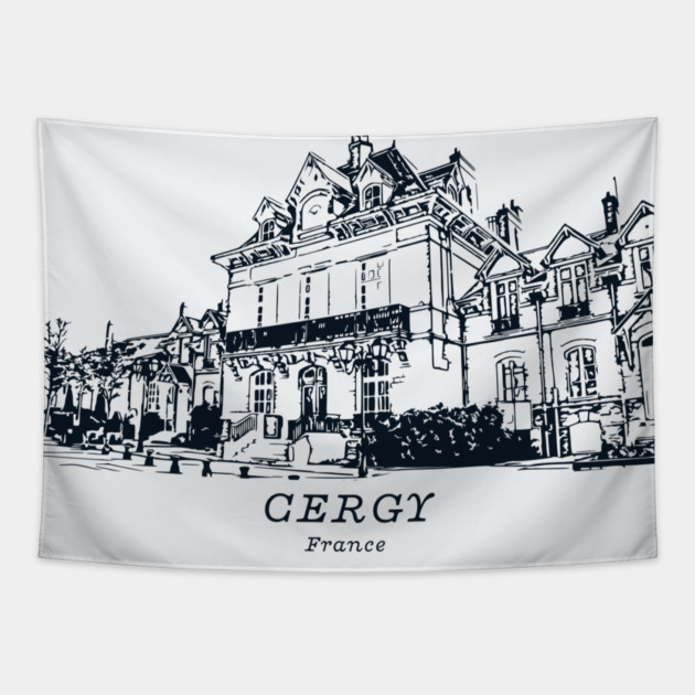 Cergy - France Tapestry by Lakeric