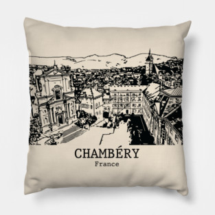 Chambéry - France Pillow
