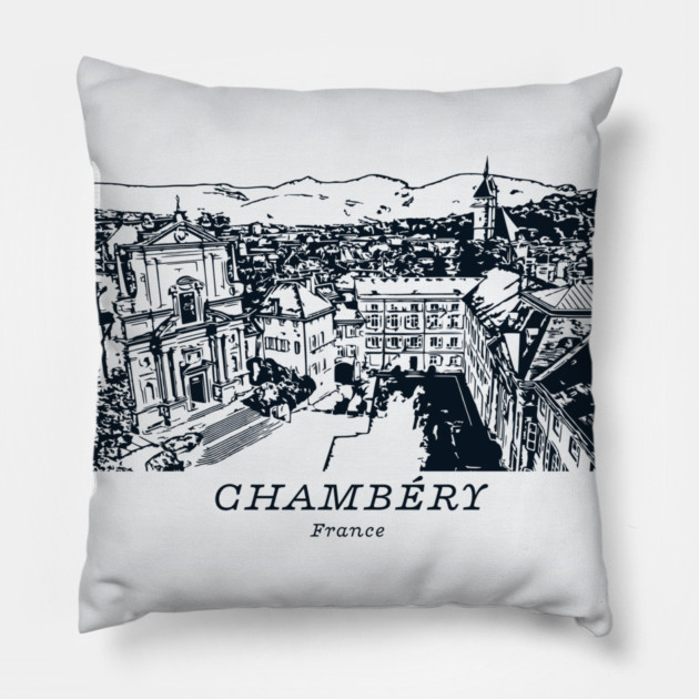 Chambéry - France Pillow by Lakeric