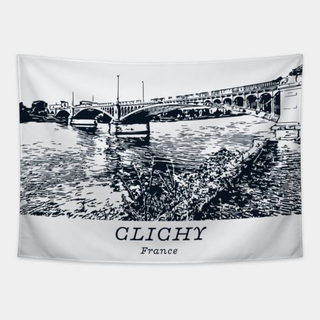 Clichy - France Tapestry by Lakeric