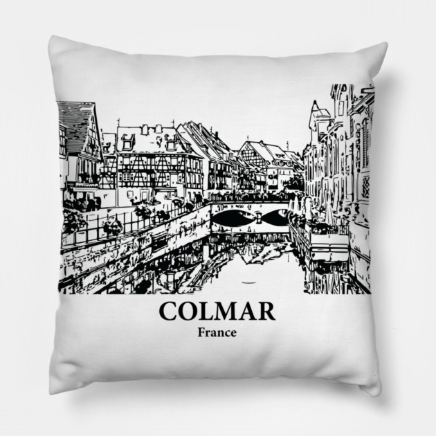 Colmar - France Pillow by Lakeric