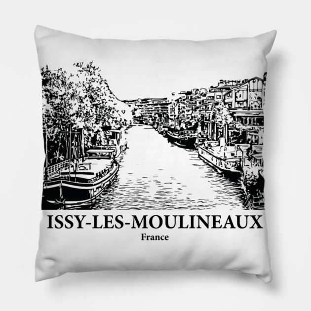 Issy-les-Moulineaux - France Pillow by Lakeric