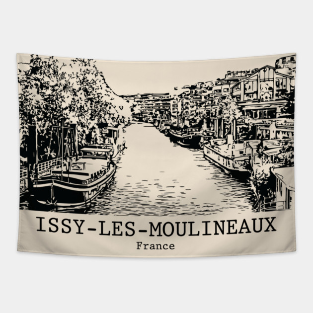 Issy-les-Moulineaux - France Tapestry by Lakeric
