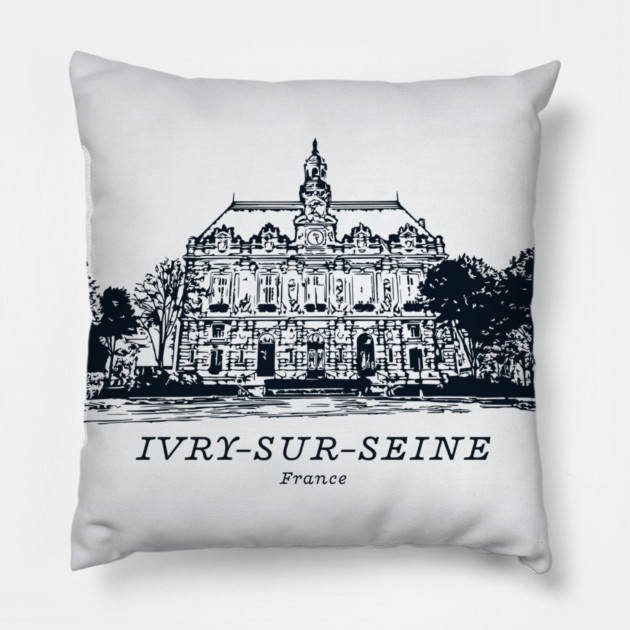 Ivry-sur-Seine - France Pillow by Lakeric