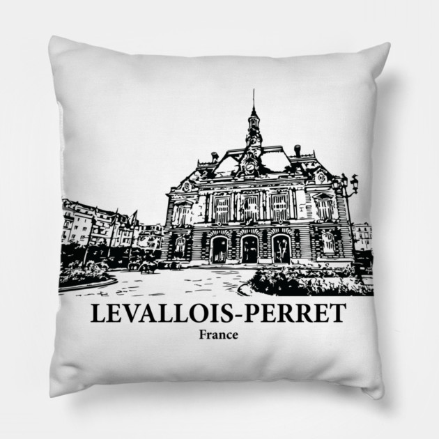 Levallois-Perret - France Pillow by Lakeric