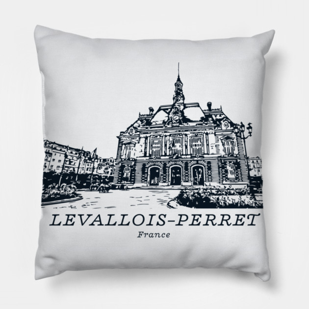 Levallois-Perret - France Pillow by Lakeric