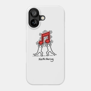 music by keith haring Phone Case